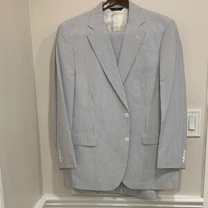 Brooks Brothers Blue Pinstripe Suit